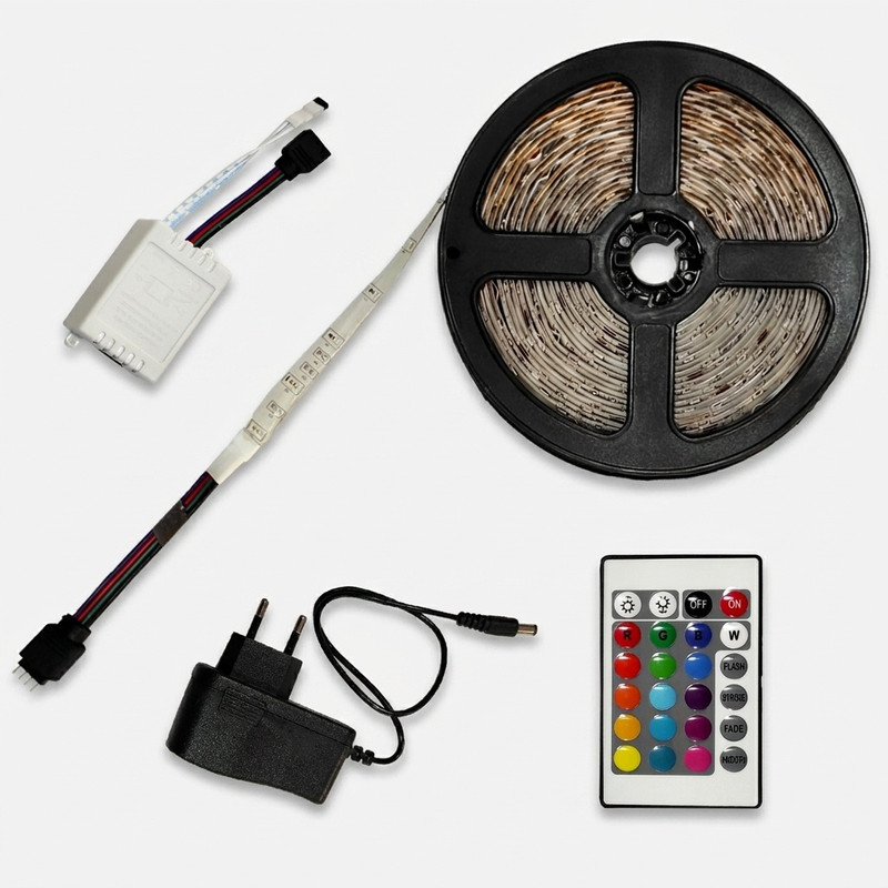 ریسه ال ای دی مدل SMD-5m به همراه ریموت کنترل