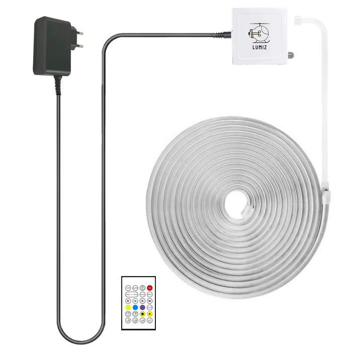 ریسه نئون لومیز مدل APP-5M RGB طول ۵ متر به همراه آداپتور