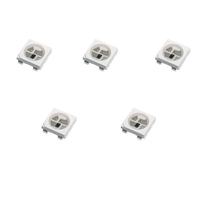 چیپ ال ای دی 0.3 وات مدل WS2812B_RGB کد M01 بسته 5 عددی