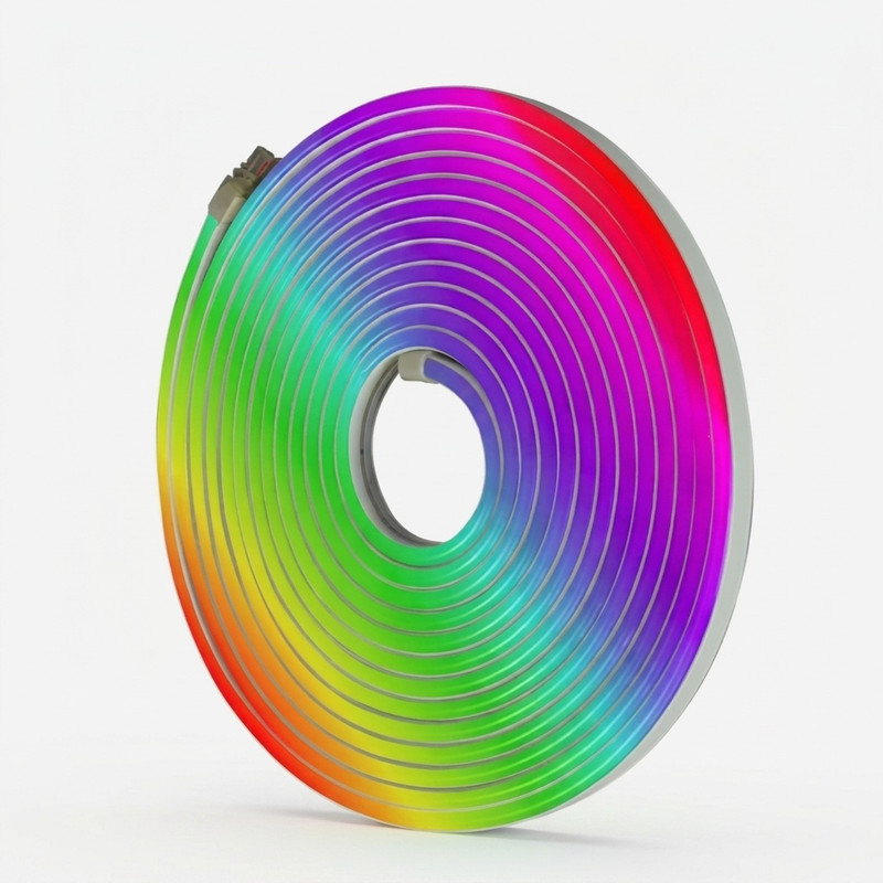 ریسه نئون فلکسی 12 ولت مدل RGB کد RGB12v طول 5 متر