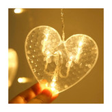 ریسه ال ای دی طرح قلب مدل آویز کنترلی طول 2.5 متر